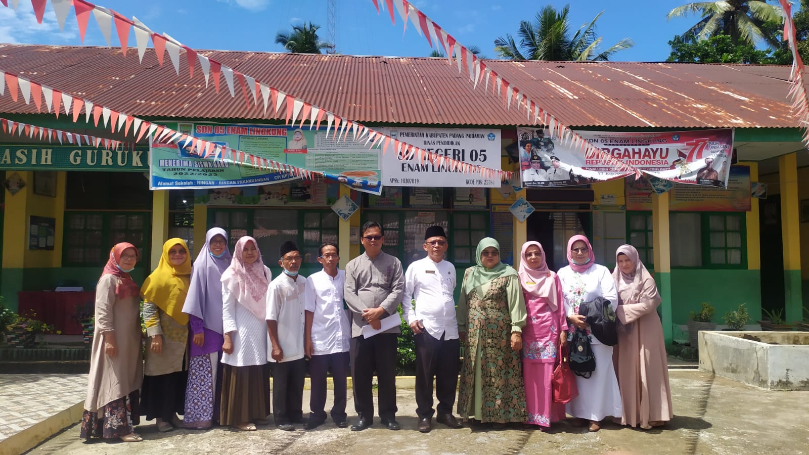 Penilaian Lomba Sekolah Sehat Tingkat Kabupaten Padang Pariaman di SDN 05 Enam Lingkung