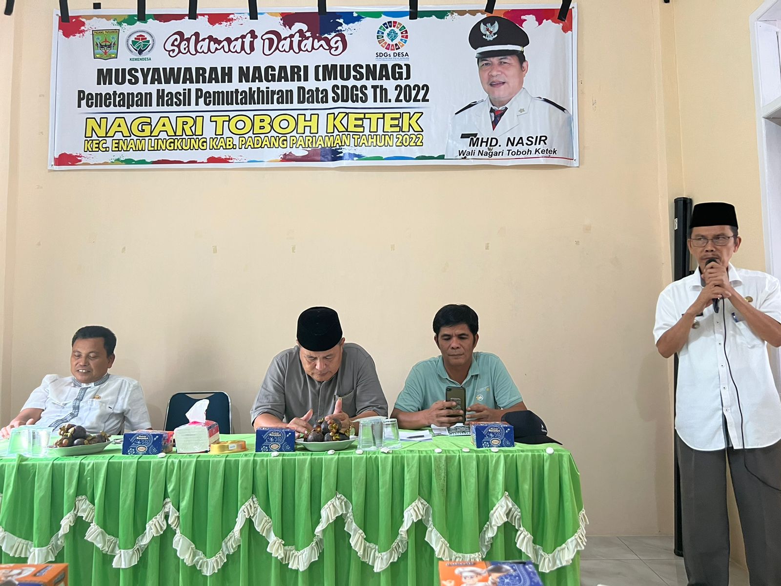 Musyawarah Nagari (Musnag) Penetapan Hasil Pemutakhiran Data SDGs Tahun 2022 Nagari Toboh Ketek 